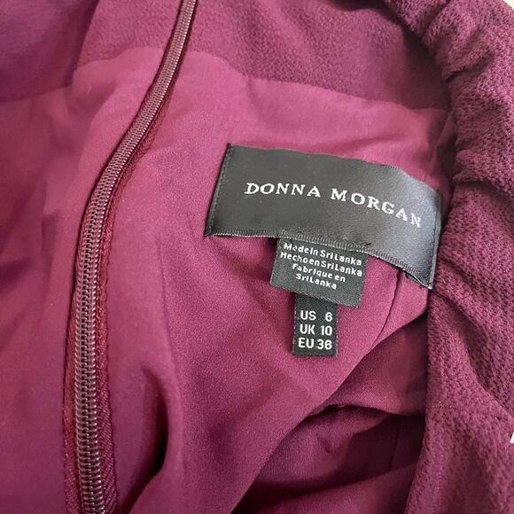 NWOT -Donna Morgan Crêpe Halter Dress size 6 - Picture 5 of 5